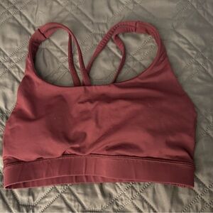 Lululemon energy bra size 4 maroon